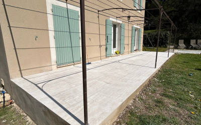Pose de carrelage terrasse à Loriol-du-Comtat